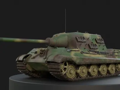 Jagdpanzer VI Jagdtiger PBR Model 3D model