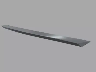 Car Spoiler 012 Low-poly 3D model