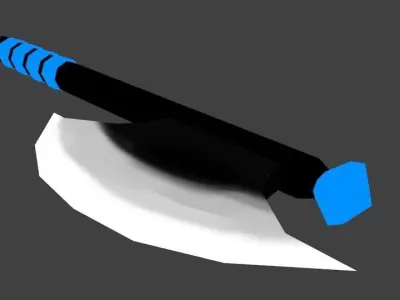 Single Wedge HandAxe 3D model