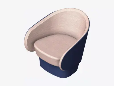 Furniture - Seating - Contemporary - Right Low-poly 3D model