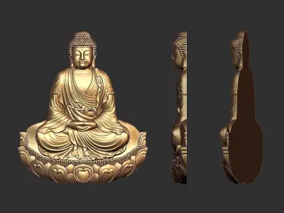 Buddha wall decor  3D print model