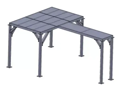 Platform construction 3D model