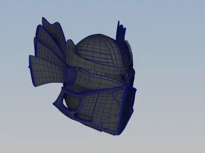 Helmet Low-poly 3D model buy