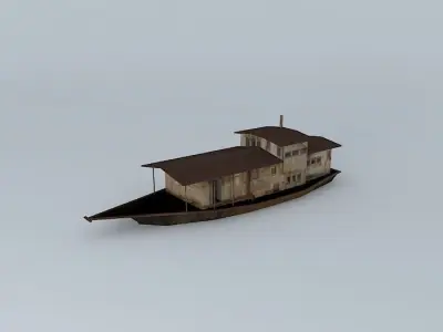 Huizhou Tanka people boat Free 3D model