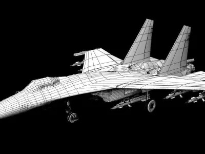 Sukhoi Su- 27  3D model