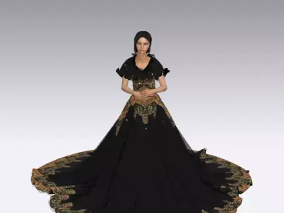 ROYAL DRESS 3D print model