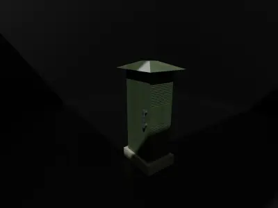 electrical box Free low-poly 3D model