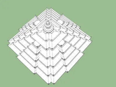 indian temple dome  3D model