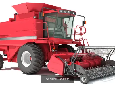 Combine Harvester 3D Models 3D Model Pack
