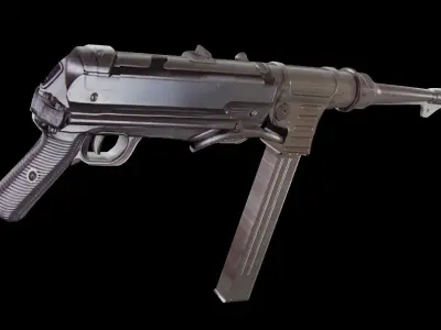 World War 2 German Gun MP40 3D model