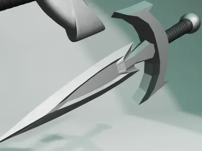 Daggers pair of swords Free 3D model