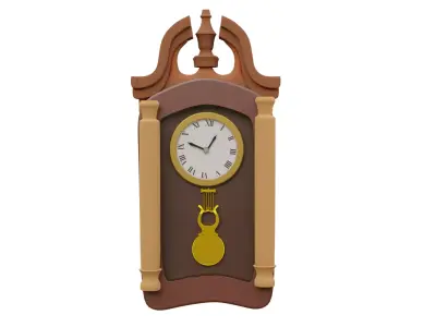 Pendulum clock Free 3D model