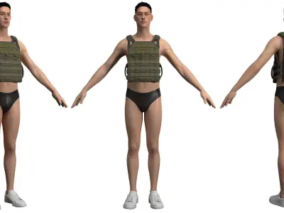 Military Plate Carrier Bulletproof Vest Crye JPG 2 - Marvelous 3D model
