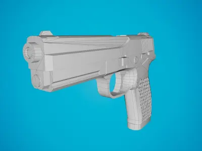 COLT PISTOL Free low-poly 3D model