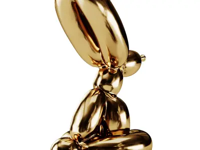Balloon Rabbit Sculpture 3D model