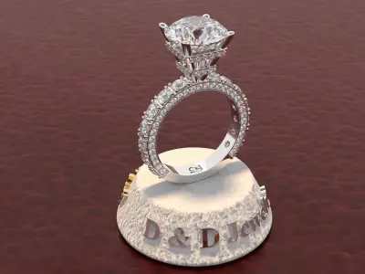 Ring Woman 3D print model 30