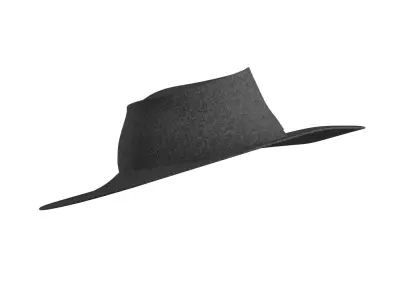 Black Cowboy Hat 3D model