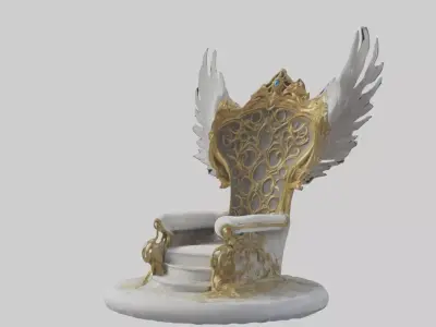 Heavenlythrone Model Low-poly 3D model