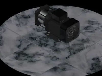 water pump Free 3D model by thys1
