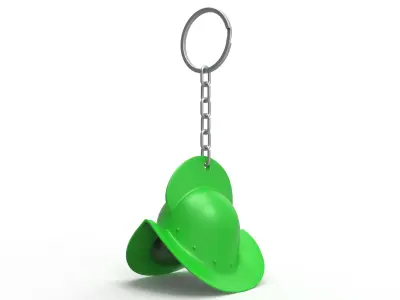 Conquistador helmet keychain 3D print model