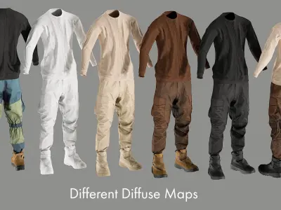Men's Clothing Collection 2 3D model