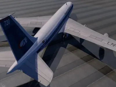 Boeing 720 3D model