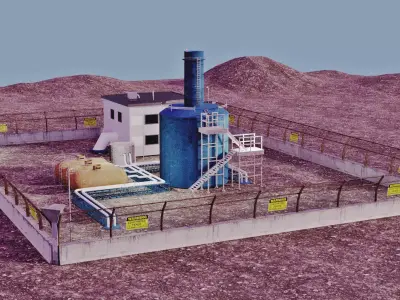 Natural Gas Facility 3D model