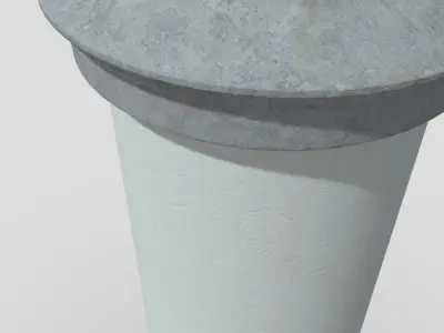 Advertising Column 2 Low-poly 3D model