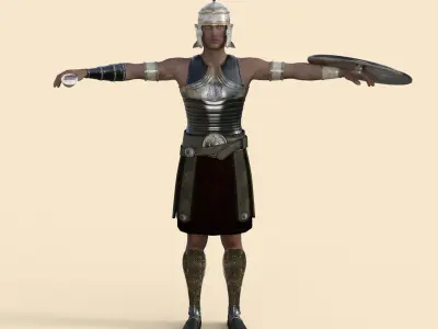 Roman Soldier Rigged 3D model
