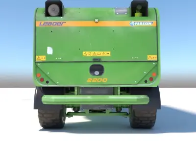 Farming Vehicle Faresin Leader 2200 Low-poly 3D model