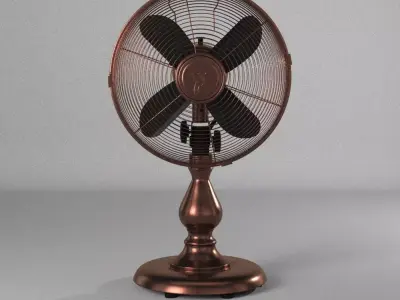 antique fan 3D model