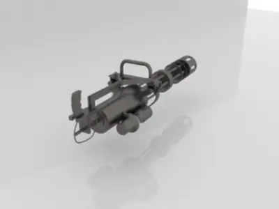 Classic Army M134-A2 CO2HPA Minigun Low-poly 3D model