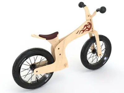 Early Rider Bicycle 3D model