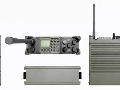 Aselsan RT 9661 Radio Low-poly 3D model