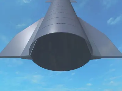 SpaceX Starship Low Poly 3D Model Low-poly 3D model