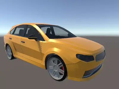 SUV Car Low poly Low-poly 3D model