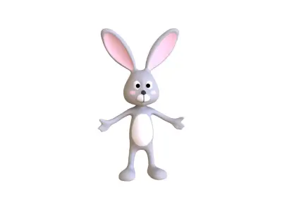 Bunny Rabbit - Rigged Low-poly 3D model