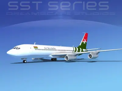 Boeing 707-320 SS Air Seychelles 3D model