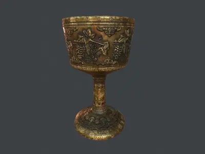 Goblet v3 Low-poly 3D model