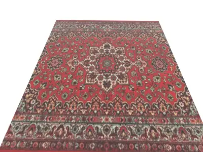 Persian carpet Free low-poly 3D model