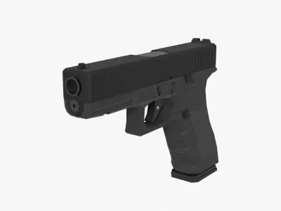 Glock Low-poly Low-poly 3D model