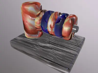 ballonde glass sculpture Free low-poly 3D model