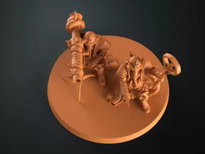 Traitor missile launcher team 3D print model