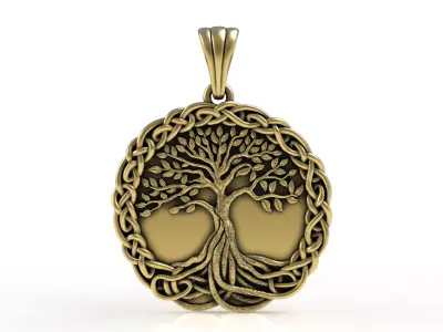 Tree Pendant 3D print model