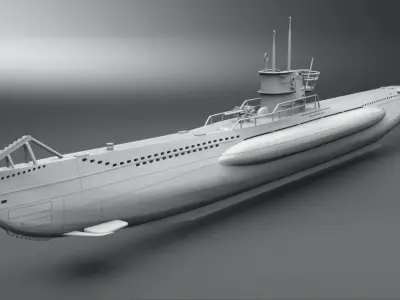 Uboat Scale model 3D print model