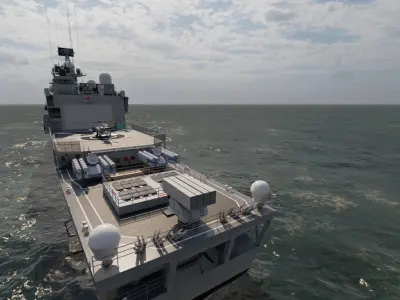 NAVY FRIGATE 3D model