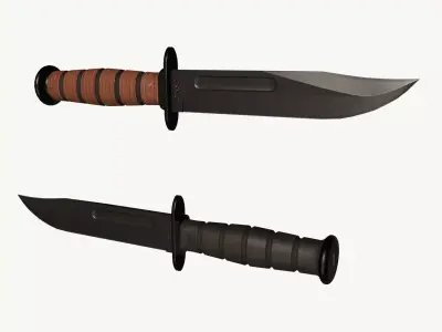 KA-BAR Low-poly 3D model