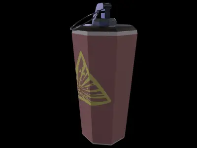 Bomb Game Ready - Low Poly 3d Model Low-poly 3D model