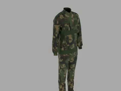 Military Uniform Low-poly 3D model buy