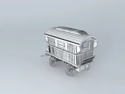 Burton SHOWMANS Wagon Amended Free 3D model